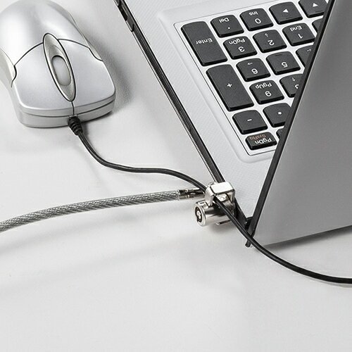 パソコン スマホ OA機器 デジタル 情報 周辺 機器 パーツ ケース スタンド アクセサリー デジタル関連 | サンワサプライ ケーブルロック付きセキュリティワイヤー SL-87