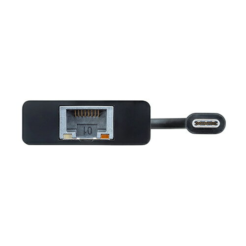 サンワサプライ USB3.2 TypeC-LAN変換アダプタ(USBハブポート付・ブラック) USB-CVLAN4BKN | パソコン 機器 関連：type ハブ usbメモリ アダプタ 充電 ケーブル コンセント 変換 延長 充電器 タイプ 容量 メモリー - Image 3