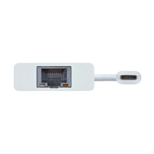 サンワサプライ USB3.2 TypeC-LAN変換アダプタ(USBハブポート付・ホワイト) USB-CVLAN4WN | パソコン 機器 関連：type ハブ usbメモリ アダプタ 充電 ケーブル コンセント 変換 延長 充電器 タイプ 容量 メモリー