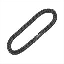 CrazyAngel 喜平ブレスレット 6面ダブル ブレスレット 20cm ステンレス メンズ ブラック 黒 チェーン ダブル クレイジーエンジェル 金属アレル...