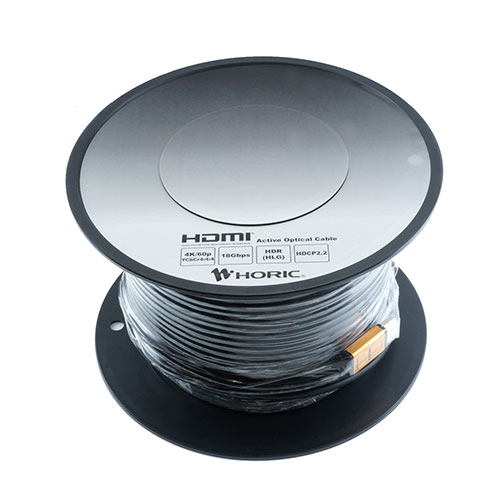 機器 パーツ ケース スタンド アクセサリー 部品 マウス パット WEB LAN ルーター デジタル関連 | ホーリック 光ファイバー HDMIケーブル 50m スタンダードタイプ ゴールド HH500-546GP