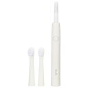 オーム電機 ハイパワー音波歯ブラシ 電池式 専用ブラシ2本付 ホワイト 00-5841 HB-C549K-W