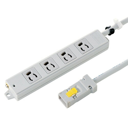 パソコン パーツ 部品 LAN スタンド 情報 マウス スマートフォン OA機器 周辺 スマホ デジタル関連 | サンワサプライ 工事物件タップ 4個口 1m TAP-KH4-1