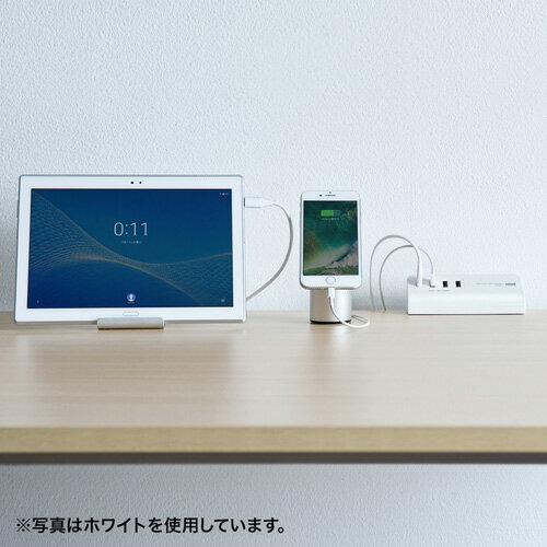 パソコン パーツ 部品 LAN スタンド 情報 マウス スマートフォン OA機器 周辺 スマホ デジタル関連 | サンワサプライ クランプ式USB充電器 TypeC1ポート+USB3ポート ブラック ACA-IP51BK