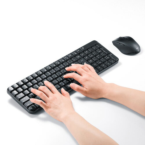 情報 周辺 機器 パーツ ケース スタンド アクセサリー 部品 マウス パット WEB デジタル関連 | サンワサプライ マウス付きワイヤレスキーボード SKB-WL25SETBK