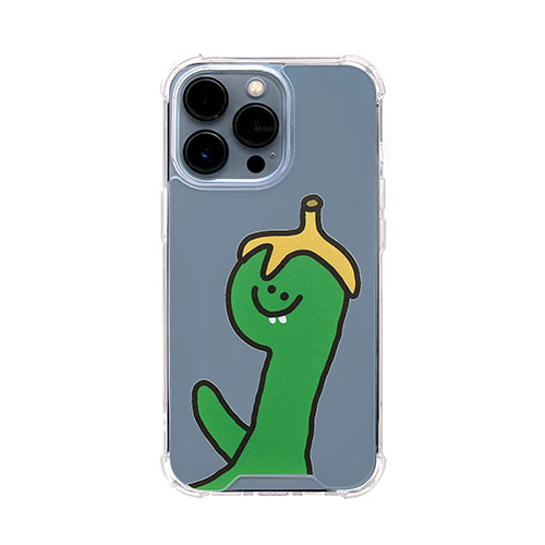 168cm ハイブリッドクリアケース for iPhone 13 Pro Green Olly with バナナ 168263i13P 168cm ハイブリッドクリアケース for iPhone 13 Pro Green Olly with バナナ 168263i13P