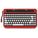 AJAX タイプライター風 レトロキーボードPENNA Red PNADRD | キーボード 関連単語 折り畳み 静音 小型 大型 ピアノ カバー スライダー マウス かわいい 可愛い パソコン 周辺機器 bluetooth テンキー付 ワイヤレス 無線 有線(2)