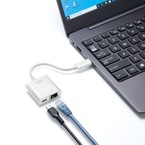 部品 マウス パット WEB LAN ルーター パソコン スマートフォン スマホ OA機器 デジタル デジタル関連 | サンワサプライ USB3.2 TypeC-LAN変換アダプタ PD対応 ブラック USB-CVLAN7W
