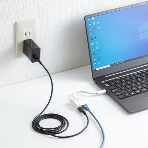 部品 マウス パット WEB LAN ルーター パソコン スマートフォン スマホ OA機器 デジタル デジタル関連 | サンワサプライ USB3.2 TypeC-LAN変換アダプタ PD対応 ブラック USB-CVLAN7W