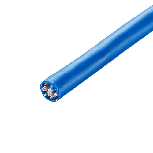サンワサプライ CAT5eUTP単線ケーブルのみ100m KB-C5L-CB100BLN | ケーブル 関連単語 ディスプレイ パソコン DVD アナログ デジタル usb PC 周辺機器 アクセサリー 転送 信号 DVI 変換 ケーブル HDMI VGA インターフェース