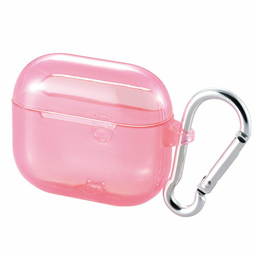 エレコム AirPods (第3世代)用カラビナ付きソフトケース AVA-AP3UCPN 関連:(送料無料 通販 グッズ 商品 便利 父の日 母の日 クリスマス...