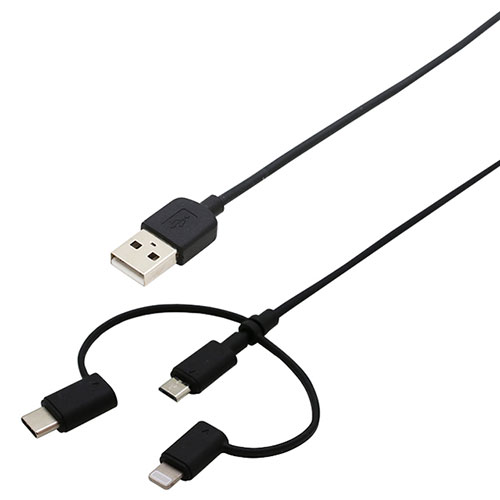 LAN デジタル パット 情報 スタンド ケース ルーター 周辺 スマホ パーツ アクセサリー デジタル関連 | 5個セット wantobe Type-C&Lightning変換付3Wayケーブル1.0m WCLM3WC100BKX5 LAN デジタル パット 情報 スタンド ケース ルーター 周辺 スマホ パーツ アクセサリー デジタル関連 | 5個セット wantobe Type-C&Lightning変換付3Wayケーブル1.0m WCLM3WC100BKX5