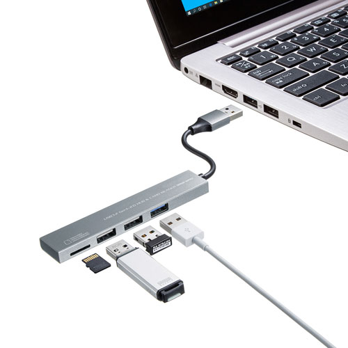 サンワサプライ USB3.0 カードリーダー ADR-3ML35BK