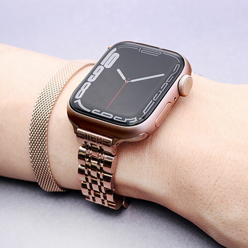 miak JUBILEE METAL BAND for Apple Watch 41/40/38mm ローズゴールド SJEMA-W3840RG | Apple 関連単語 スマートフォン カード スマホ タブレット ギフト Pencil ウオッチ メンズ アップル watch 10 バンド se 9 充電器 充電 カバー ultra