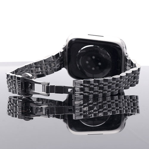 miak JUBILEE METAL BAND for Apple Watch 45/44/42mm シルバー SJEMA-W4244SL | Apple 関連単語 9 充電器 充電 カバー ultra スマートフォン カード スマホ タブレット ギフト Pencil ウオッチ メンズ アップル watch 10 バンド se