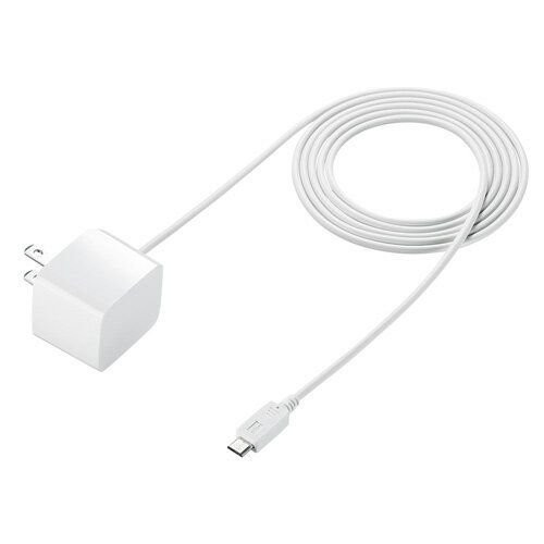 【5個セット】 サンワサプライ microUSBケーブル一体型AC充電器(2.1A・ホワイト) ACA-IP45WX5 【5個セット】 サンワサプライ microUSBケーブル一体型AC充電器(2.1A・ホワイト) ACA-IP45WX5