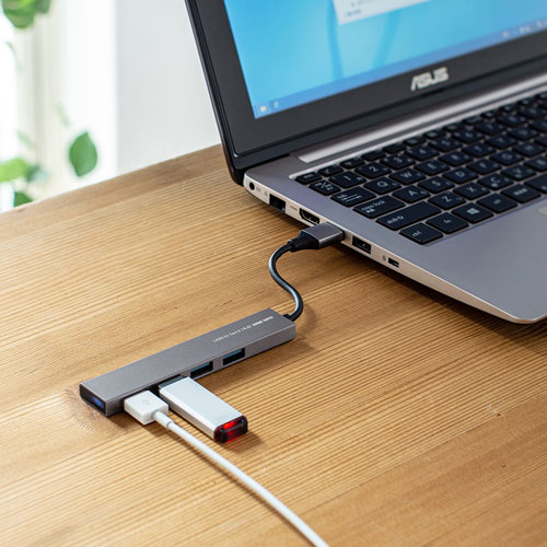 パット WEB LAN ルーター パソコン スマートフォン スマホ OA機器 デジタル 情報 周辺 デジタル関連 | 5個セット サンワサプライ USB3.2 Gen1 4ポート スリムハブ USB-3H423SNX5