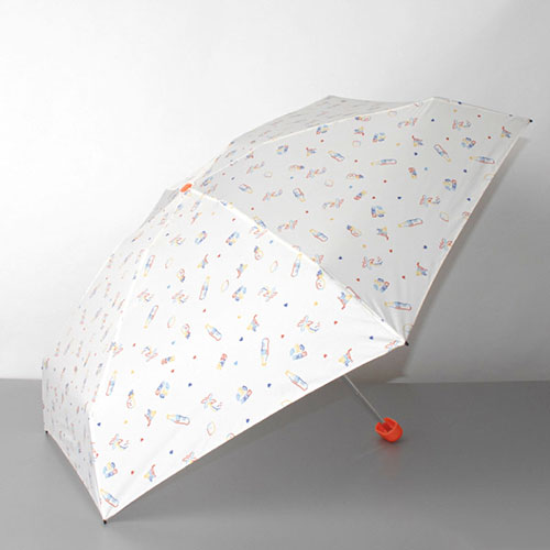 オーロラ チャムチャムマーケット CHAM CHAM MARKET 雨ベビーミニ傘 Neon ベージュ 1CM170060683