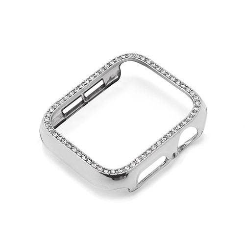 WEARPLANET ラインストーンハードケース for Apple Watch 40mm シルバー WP23112AWSV | Apple 関連単語 アップル watch 10 バンド se 9 充電器 充電 カバー ultra スマートフォン カード スマホ タブレット ギフト Pencil ウオッチ メンズ