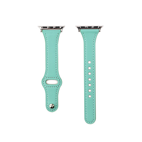 WEARPLANET Slim Line フラット本革バンド for Apple Watch 41/40/38mm Honeydew Mint WP23218AWMT | Apple 関連単語 9 充電器 充電 カバー ultra スマートフォン カード スマホ タブレット ギフト Pencil ウオッチ メンズ アップル watch 10 バンド se