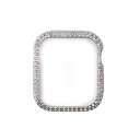 WEARPLANET ラインストーンハードケースde luxe for Apple Watch 41 シルバー WP23223AWSV(2)
