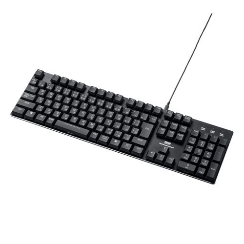 サンワサプライ メカニカルキーボード SKB-MK3BK | キーボード 関連単語 ワイヤレス 無線 有線 折り畳み 静音 小型 大型 ピアノ カバー スライダー マウス かわいい 可愛い パソコン 周辺機器 bluetooth テンキー付