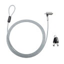 スタンド アクセサリー 部品 マウス パット WEB LAN ルーター パソコン スマートフォン スマホ デジタル関連 | サンワサプライ nanoスロット対応セキュリティワイヤー シリンダ錠 鍵No.1 SLE-38S-1(2)