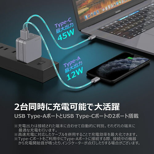 radius(ラディウス) USB-PD対応 USB-C 直結ACアダプター 1.2m RK-UPD18W ホワイト RKUPD18W