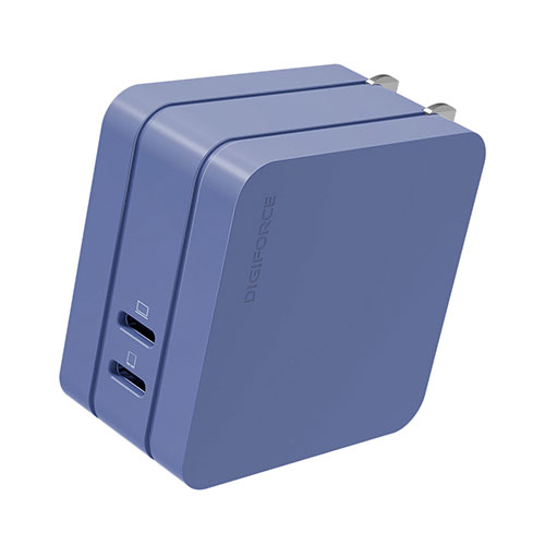 デジフォース Square スタイリッシュPD充電器 65W 2C ネイビーブルー D0082NB | 充電 ルーター モバイル バッテリー クレードル 電子 関連単語 充電器 ケーブル タイプc 急速 収納 隠し 単3 ラック type-c ボックス 壁掛け 軽量 小型 大容量 ソーラ アンカー iphone