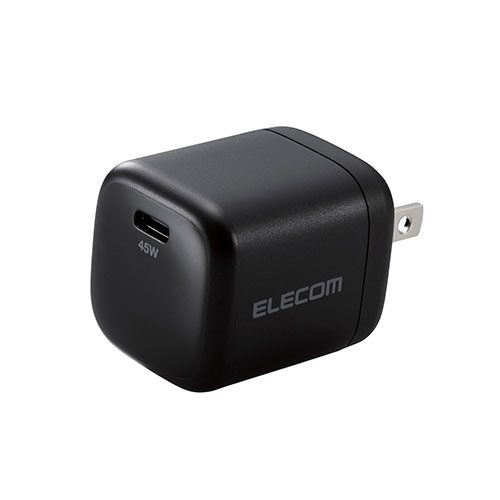 機器 パーツ ケース スタンド アクセサリー 部品 マウス パット WEB LAN ルーター デジタル関連 | エレコム AC充電器 USB充電器 USB Power Delivery 45W USB-C1ポート スイングプラグ ブラック MPA-ACCP29BK
