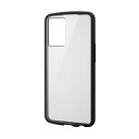 情報 周辺 機器 パーツ ケース スタンド アクセサリー 部品 マウス パット WEB デジタル関連 | エレコム OPPO Reno7 A OPG04 ハイブリッドケース TOUGH SLIM LITE フレームカラー 背面クリア ブラック PM-O221TSLFCBK