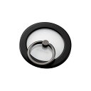 エレコム マグネットスマホリング/クリア/MAGKEEP/ブラック P-STRMKMCRBK | スマホ スマートフォン 関連単語 タッチペン 白 ロム 車 自転車 冷却 ファン 防水 ケース ショルダー スタンド 手帳型 リング スマホケース トラップ ポーチ 三脚 本体 sim フリー