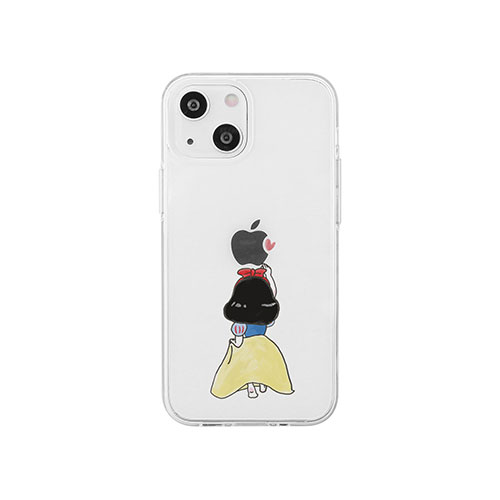 スタンド アクセサリー 部品 マウス パット WEB LAN ルーター パソコン スマートフォン スマホ デジタル関連 | AKAN ソフトクリアケース for iPhone 14 お姫様 背面カバー型 AK23499i14