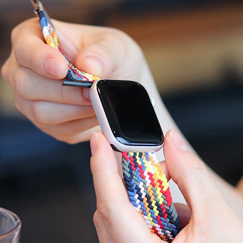 EGARDEN LOOP BAND for Apple Watch 41/40/38mm Apple Watch用バンド レインボー EGD20665AW | Apple 関連単語 9 充電器 充電 カバー ultra スマートフォン カード スマホ タブレット ギフト Pencil ウオッチ メンズ アップル watch 10 バンド se