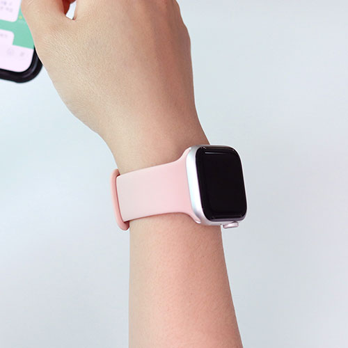 EGARDEN SILICONE BAND for Apple Watch 41/40/38mm Apple Watch用バンド ライトピンク EGD21775AWPK