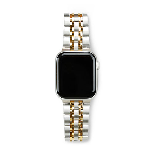 情報 周辺 機器 パーツ ケース スタンド アクセサリー 部品 マウス パット WEB デジタル関連 | EGARDEN SOLID METAL BAND for Apple Watch 41 40 38mm Apple Watch用バンド シルバー&ゴールド EGD24668AW