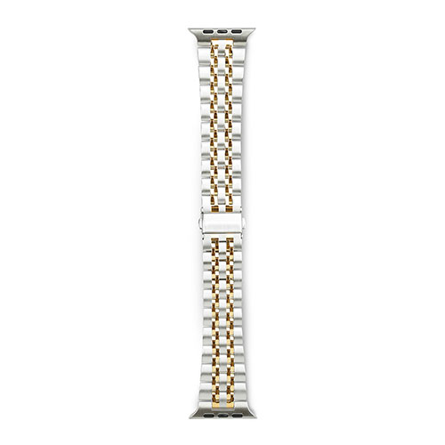 情報 周辺 機器 パーツ ケース スタンド アクセサリー 部品 マウス パット WEB デジタル関連 | EGARDEN SOLID METAL BAND for Apple Watch 41 40 38mm Apple Watch用バンド シルバー&ゴールド EGD24668AW