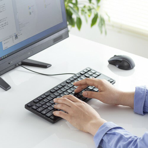 パット WEB LAN ルーター パソコン スマートフォン スマホ OA機器 デジタル 情報 周辺 デジタル関連 | サンワサプライ 静音キーボード SKB-SL38BK