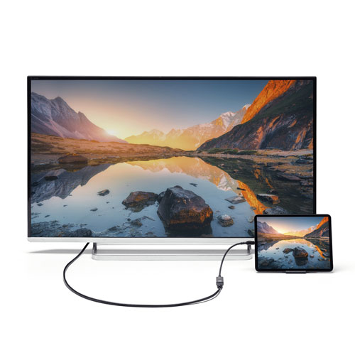サンワサプライ USB Type C-HDMI変換アダプタ(8K/60Hz/HDR対応) AD-ALCHDR03 | PC スマホ 機器 関連：アダプタ 延長 ケーブル タイプ 充電 メモリー usbメモリ ハブ コンセント 変換 充電器 容量 type