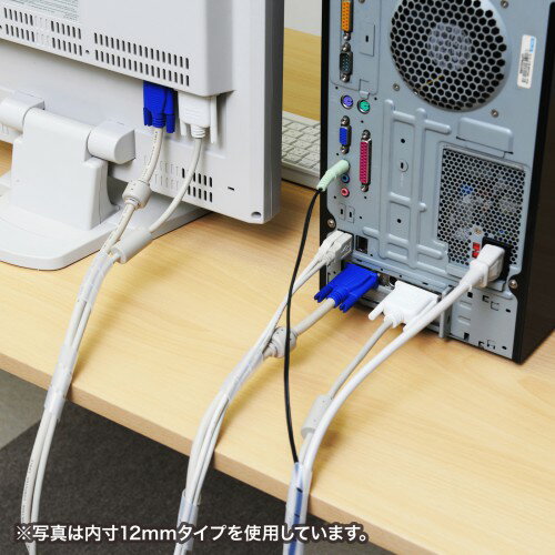 サンワサプライ ケーブルタイ(スパイラル) CA-SP15W-5N | ケーブル 関連単語 DVI 変換 ケーブル HDMI VGA インターフェース ディスプレイ パソコン DVD アナログ デジタル usb PC 周辺機器 アクセサリー 転送 信号