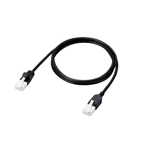 パソコン パーツ 部品 LAN スタンド 情報 マウス スマートフォン OA機器 周辺 スマホ デジタル関連 | エレコム スイングコネクターLANケーブル Cat6A準拠 LD-GPATSW BK10