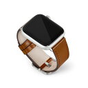 EGARDEN スクエアバックル本革バンド for Apple Watch 49/45/44/42mm ブラウン EG24859AWBR | Apple 関連単...