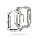 EGARDEN ガラスフィルム一体型ラインストーンケース for Apple Watch 45mm シルバー EG24869AWSV | Apple 関連単語 ...