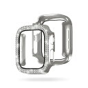 EGARDEN ガラスフィルム一体型ラインストーンケース for Apple Watch 44mm シルバー EG24871AWSV | Apple 関連単語 ...