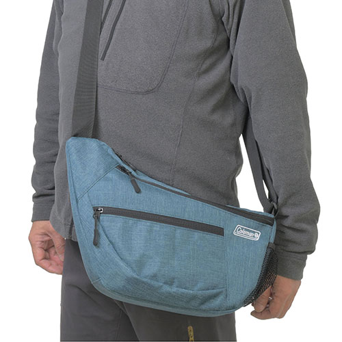 エツミ Coleman カメラショルダーバッグSLR メランジブルー VCO-8741