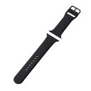 部品 マウス パット WEB LAN ルーター パソコン スマートフォン スマホ OA機器 デジタル デジタル関連 | エレコム Apple Watch用Lサイズシリコンバンド 45 44 42mm AW-45BDSCLBK(2)