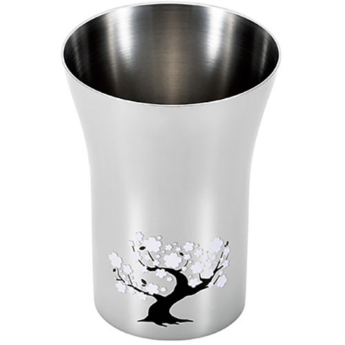 よこやま 燕熟の技 感温ステンレスタンブラー300ml 桜 EJK-300 | タンブラー 関連単語 保温 保冷 持ち運び ペアー ストロー 名入り こぼれない コップ グラス 蓋付き 大容量 蓋 セット 真空 断熱 名米寿 成人の日 初盆 葬儀 入学 お盆 初七日 七夕 生鮮食品(3)