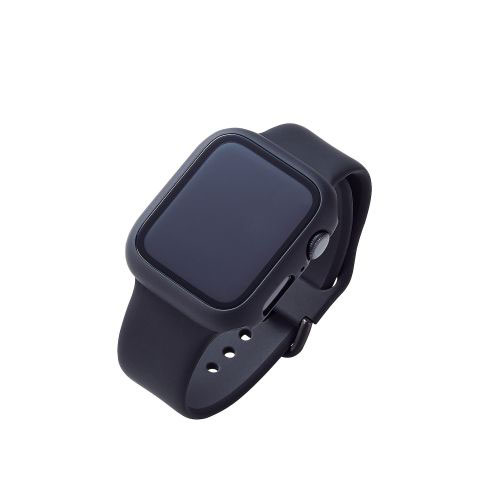 パット WEB LAN ルーター パソコン スマートフォン スマホ OA機器 デジタル 情報 周辺 デジタル関連 | エレコム Apple Watch 44mm用フルカバーケース プレミアムゴリラガラス セラミックコート AW-20MFCGOCBK