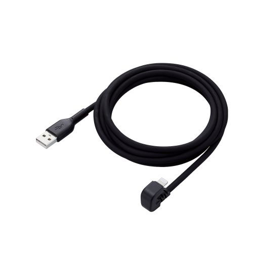 エレコム U字なめらかLightningケーブル MPA-UALU20BK | ケーブル 関連単語 DVI 変換 ケーブル HDMI VGA インターフェース ディスプレイ パソコン DVD アナログ デジタル usb PC 周辺機器 アクセサリー 転送 信号
