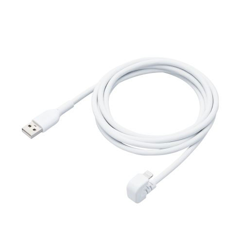 機器 パーツ ケース スタンド アクセサリー 部品 マウス パット WEB LAN ルーター デジタル関連 | エレコム U字なめらかLightningケーブル MPA-UALU20WH